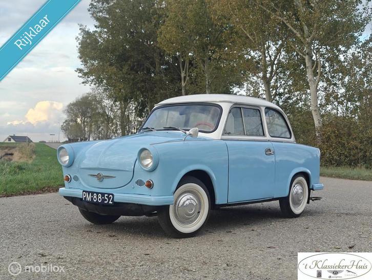 Trabant P 600, Auto's, Oldtimers, Bedrijf, Te koop, Trabant, Benzine, Sedan, Handgeschakeld, Geïmporteerd, Blauw, Achterwielaandrijving