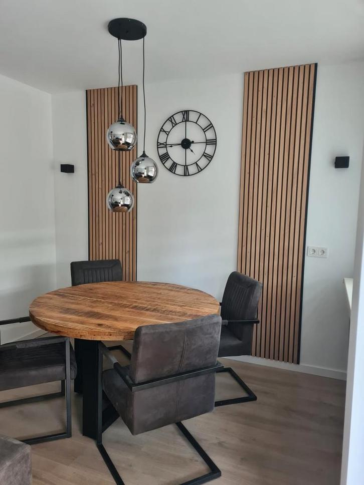 Grijze Parantino Eetkamerstoelen - Stijlvol!, Huis en Inrichting, Tafels | Eettafels, Gebruikt, Vier personen, Overige vormen