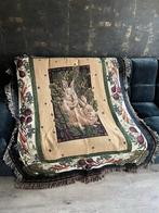 Geweven Wandkleed / Plaid met Konijnen en Groenten, Ophalen of Verzenden