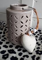 Stenen kaarshouder Intratuin beige 20 x 14 cm, Ophalen, Overige materialen, Beige, Nieuw