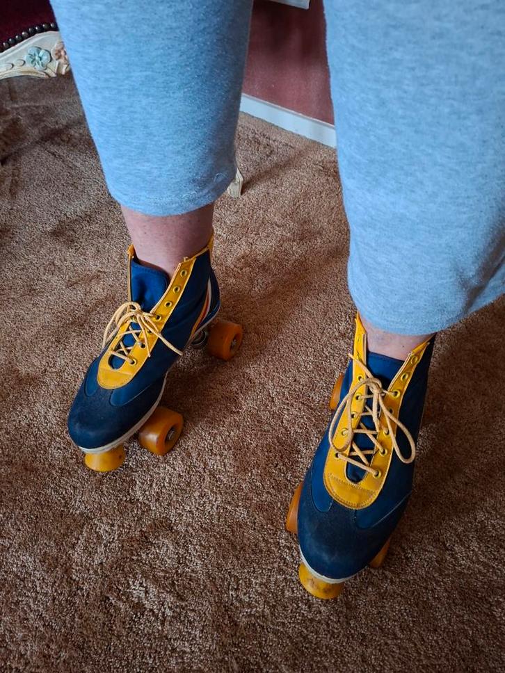 Vintage Rolschaatsen te Koop, Kinderen en Baby's, Speelgoed | Buiten | Rolschaatsen, Gebruikt, Dames, Heren, Kinderen, Ophalen