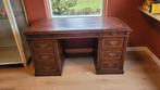 Klassiek Engels Bureau met lederen blad, Ophalen, Gebruikt, Bureau
