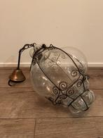 Antieke Hanglamp, Ophalen, Gebruikt, Glas, Minder dan 50 cm