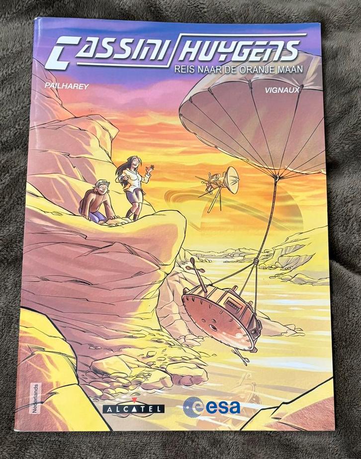 Cassini / Huygens strip: Reis naar de oranje maan. IGS, Boeken, Stripboeken, Gelezen, Eén stripboek, Ophalen of Verzenden