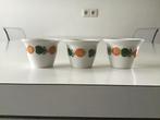 3x vintage Stavangerflint eierdopjes decor June ; jaren 60, Ophalen of Verzenden, Zo goed als nieuw, Overige stijlen, Overige typen