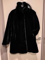 Etage, jas pels synthetisch, L/XL, Kleding | Dames, Jassen | Winter, Zwart, Ophalen of Verzenden, Zo goed als nieuw, Maat 46/48 (XL) of groter