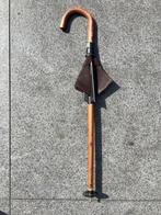 Wandelstok / zitstok met lederen stoeltje - Pirschsitz, Diversen, Ophalen of Verzenden, Verstelbaar, Zo goed als nieuw