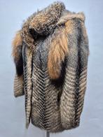 Rood Vos prachtige korte Bontjas Met capuchon, maat 38, Verzenden, Zo goed als nieuw, Maat 38/40 (M), Roze