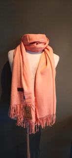 Alpaca sjaal Zalm, 180x70cm, Kleding | Dames, Maat 46/48 (XL) of groter, Nieuw, Ophalen of Verzenden, Sjaal