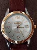 Packard Herenhorloge met leren band, Overige merken, Staal, Polshorloge, Ophalen of Verzenden