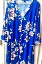 Yoek prachtige tuniek travelstof met knoopsluiting mt 54/56, Ophalen of Verzenden, Zo goed als nieuw, Blauw, Blouse of Tuniek