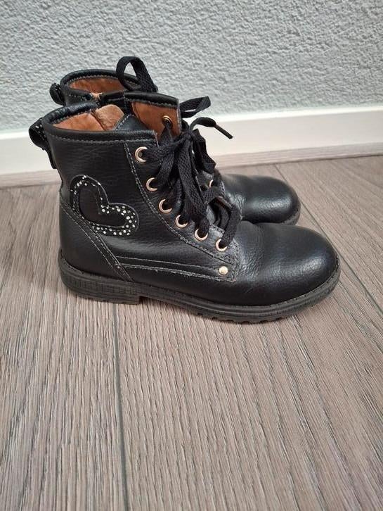 Keq meisjesschoenen zwart boots maat 30, Ophalen of Verzenden, Gebruikt, Meisje, Schoenen