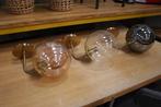 3 x prachtige wandlamp Medina Light & Living rond bol glas, Ophalen of Verzenden, Zo goed als nieuw, Glas