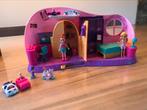 POLLY POCKET Bedroomset + extra popjes en accessoires, Ophalen, Zo goed als nieuw, Poppenhuis