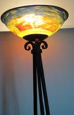 grote art deco staanlamp pate de verre Noverdy AB, Ophalen