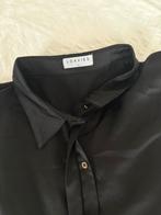Zwarte Satijnachtige Blouse Loavies - Maat L, Maat 38/40 (M), Zwart, Ophalen of Verzenden, Loavies
