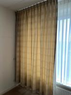 Overgordijnen met vlinderplooi beige, Huis en Inrichting, 200 cm of meer, Beige, Ophalen of Verzenden, Zo goed als nieuw