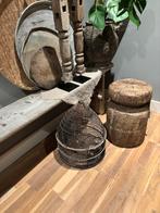 Antieke Metalen Vogelkooi Decoratie, Antiek en Kunst, Ophalen of Verzenden