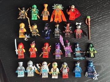 25 Ninjago Lego mini figuren beschikbaar voor biedingen