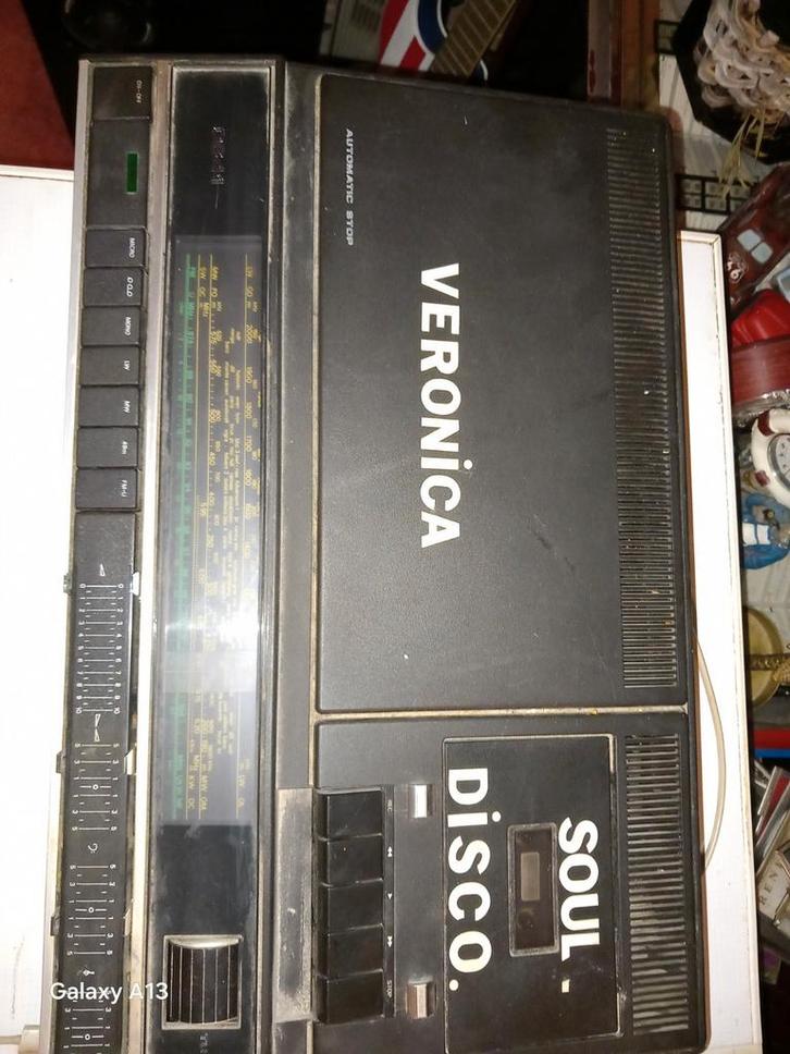 Erres 0841 Radio Cassettedeck Jaren 70 - Defect, Audio, Tv en Foto, Radio's, Ophalen of Verzenden