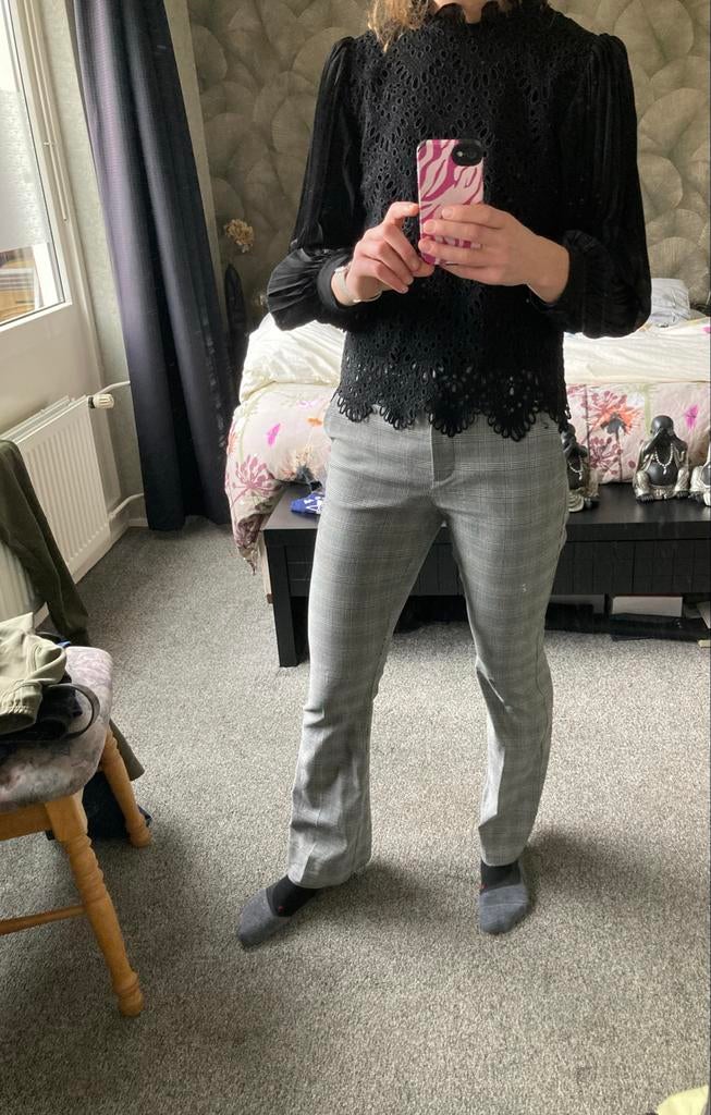 Zwart blousje met details - Luzabelle S/M, Ophalen of Verzenden, Maat 36 (S), Zwart