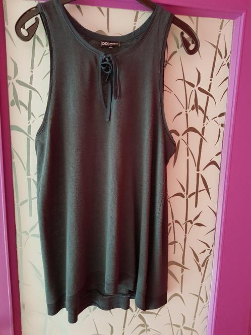 Didi flessengroene top, maat 40/42, Kleding | Dames, Tops, Nieuw, Maat 42/44 (L), Groen, Zonder mouw, Verzenden