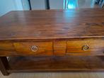 Koloniale salontafel 140x80 cm, Huis en Inrichting, Tafels | Salontafels, Gebruikt, 100 tot 150 cm, Minder dan 50 cm, Rechthoekig