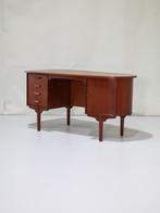 Bureau H.P. Hansen bullet teak Deens vintage, Ophalen, Zo goed als nieuw, Bureau