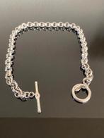 NIEUW: jasseron halsketting zwaar verzilv. M&M Germany 46 cm, Verzenden, Nieuw, Zilver, Overige materialen
