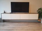 Tv meubel wit met steigerhout, Huis en Inrichting, Minder dan 100 cm, 25 tot 50 cm, 200 cm of meer, Zo goed als nieuw