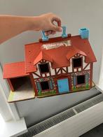 Family house vintage speelgoed fisher price huis meubeltjes, Ophalen of Verzenden, Zo goed als nieuw, Speelset
