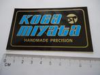 sticker oud KOGA MIYATA racefiets handmade precision fiets, Verzenden, Zo goed als nieuw, Bedrijf of Vereniging