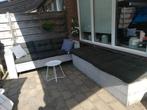 9 kussens (antraciet grijs) met gratis bank, Tuin en Terras, Ophalen, Gebruikt, 6 zitplaatsen, Steigerhout