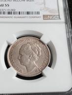 Gulden 1944 Doorloper AU55, Postzegels en Munten, Munten | Nederland, 1 gulden, Zilver, Ophalen of Verzenden, Koningin Wilhelmina