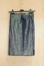 Laura Conti denim gouden glitter rok 80s 34 XS, Kleding | Dames, Rokken, Overige kleuren, Ophalen of Verzenden, Maat 34 (XS) of kleiner