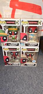 Funko Pop! 4x Deadpool, Lederhosen, Ranger, Sleepover, Bowl, Verzamelen, Nieuw, Ophalen of Verzenden