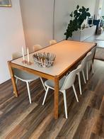 Volledige eethoek met 6 stoelen, Huis en Inrichting, Ophalen, 200 cm of meer, 50 tot 100 cm, Zo goed als nieuw