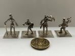 Drie zilveren miniatuurtjes, zilversmid Niekerk, Antiek en Kunst, Antiek | Goud en Zilver, Verzenden, Zilver