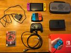 Nintendo switch met originele doos en 4 controlers, Spelcomputers en Games, Spelcomputers | Nintendo Switch, Ophalen, Switch Original