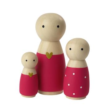 Houten poppetjes  beschikbaar voor biedingen