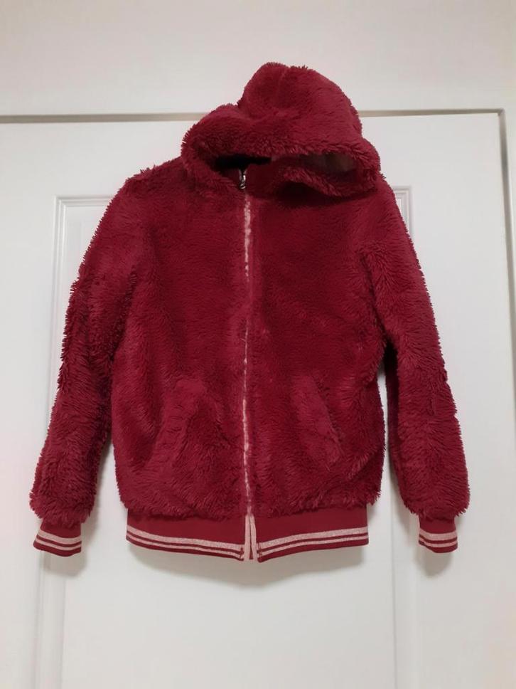 Jack, 2 kanten draagbaar, meisje, maat 140 € 18,00, Kinderen en Baby's, Kinderkleding | Maat 146, Zo goed als nieuw, Meisje, Jas