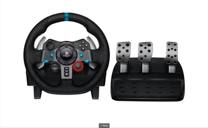 Logitech G29 racestuur + pedalen+shifter (PS4/PS5/PC), Computers en Software, Joysticks, Zo goed als nieuw, Ophalen of Verzenden