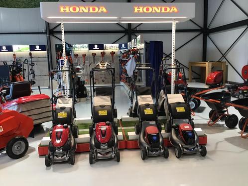 Honda loopmaaiers Accu & Benzine (mulching, aandrijving etc., Tuin en Terras, Grasmaaiers, Nieuw, Elektrische starter, Mulchfunctie