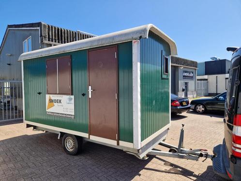 Brouwer schaftkeet/pipowagen/keetwagen snelverkeer 4m, Doe-het-zelf en Verbouw, Bouwketen en Schaftketen, Gebruikt, Ophalen