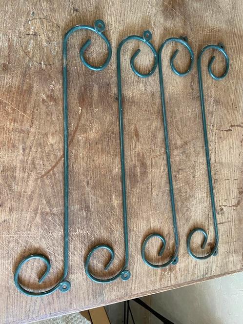 Antiek groene Emaille tuinhek versiersels, Antiek en Kunst, Antiek | Emaille, Ophalen of Verzenden