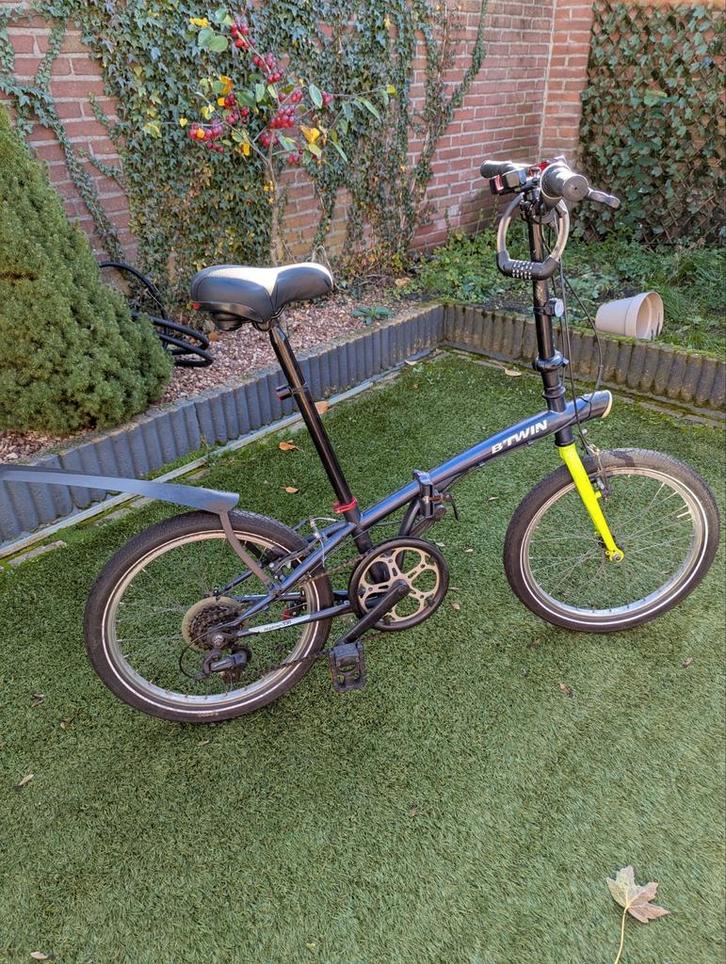 B'Twin Vouwfiets in Topstaat - Nieuwe Banden!, Fietsen en Brommers, Fietsen | Vouwfietsen, Zo goed als nieuw, Heren, Overige merken