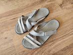 Ecco leren slippers  maat 40, Ecco, Beige, Gedragen, Sandalen of Muiltjes