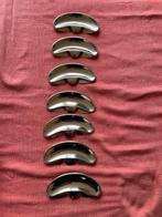 7x RVS Gratenbordjes - Visbestek, Ophalen of Verzenden, Gebruikt, Rvs of Chroom, Los bestek