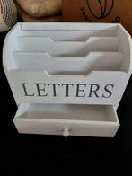 Vintage houten postbakje met lade, Ophalen of Verzenden, Gebruikt, Overig