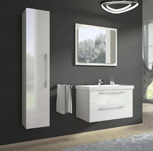 BADKAMERMEUBELSET wit glans - showroommodel, Huis en Inrichting, Woonaccessoires | Overige, Nieuw, Ophalen